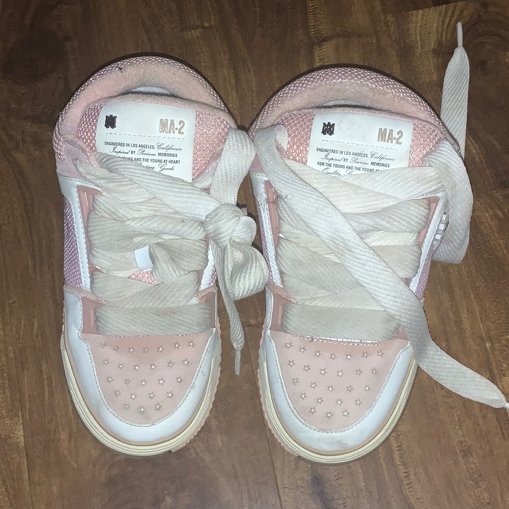 Amiri MA-2 Lace-Up Sneakers. One pair missing side logo. Good condition. US. 4.5